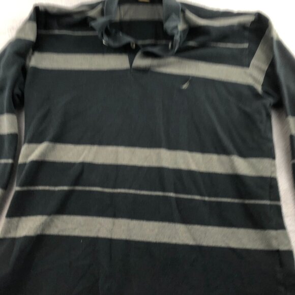 3 Nautica Mens Rugby Polo Shirt Medium Lot Of Three Striped Long-Sleeve Casual - Picture 14 of 16